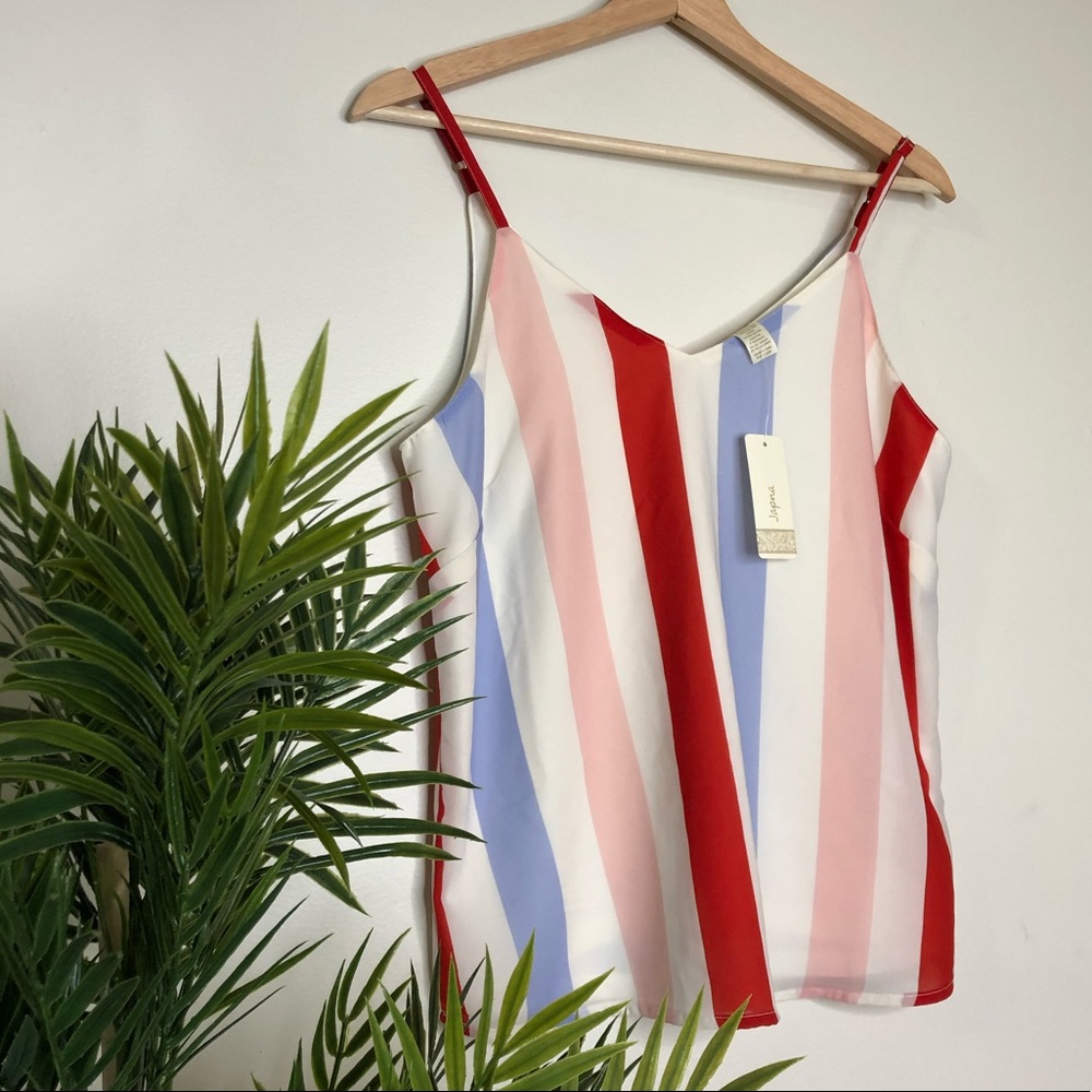 NWOT Japna Striped Tank Top